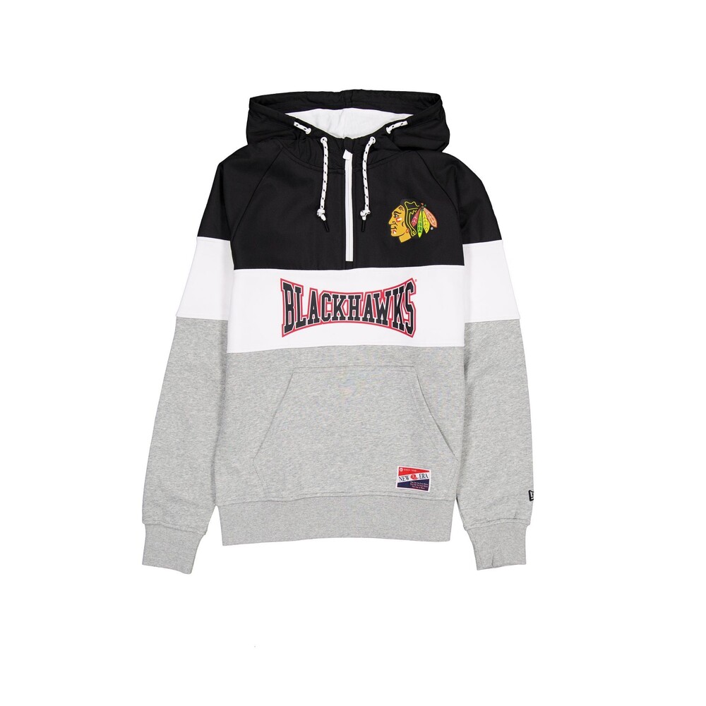 New Era Chicago Blackhawks Throwback Color Block Hoodie - Size S
